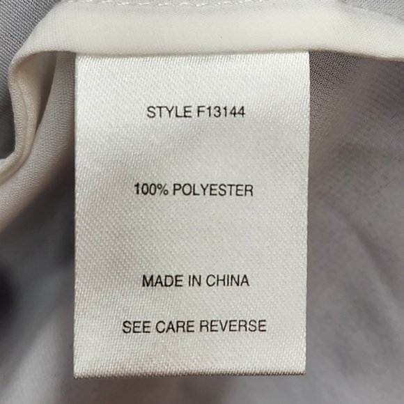 Firmiana Women's Diamond Design Ruffle Button Top - M - Picture 5 of 6